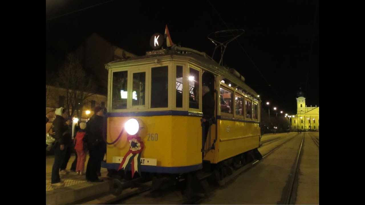 2015.03.14. - A 260-as pályaszámú favázas villamos a debreceni 1-es vonalon