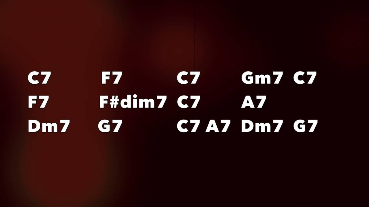 Jazz Blues Backing Track - Medium Swing (C)