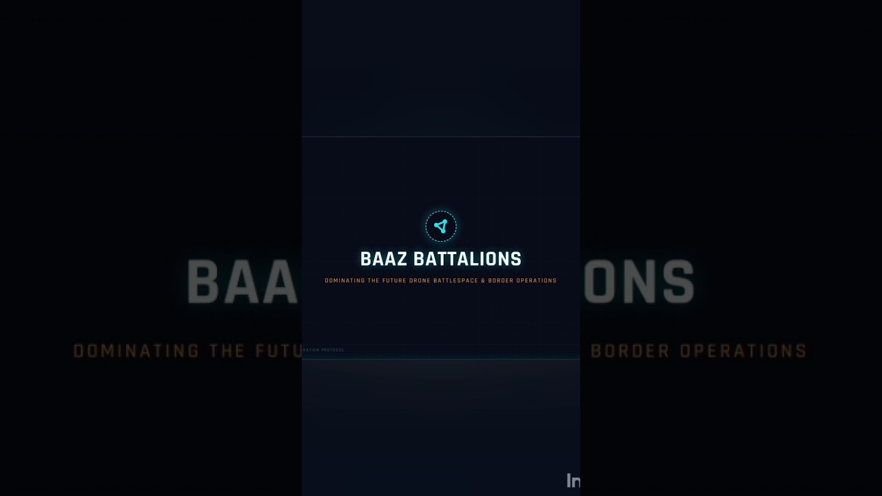 🇮🇳 Baaz Battalion AI-powered drones, autonomous systems, and next-generation military technology