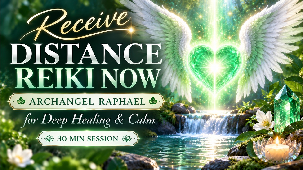 Receive Distance Reiki Now | Archangel Raphael for Deep Healing & Calm (30 Min)
