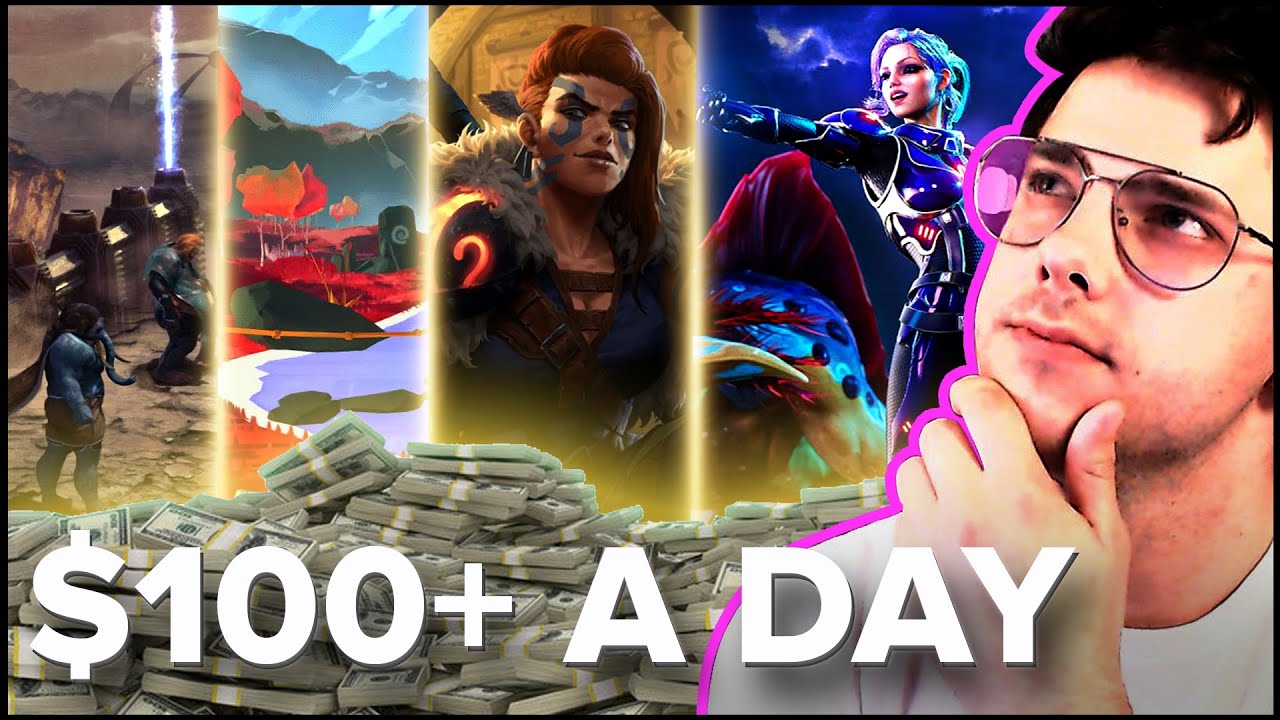 Top 5 play to earn crypto games in 2022 to make $100+ a day easily!!