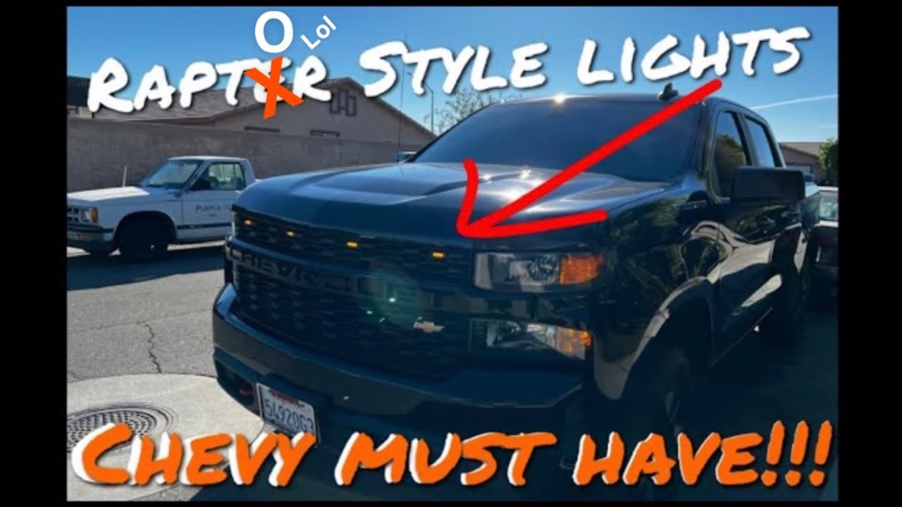 Raptor style lights on a 2021 Chevy Silverado