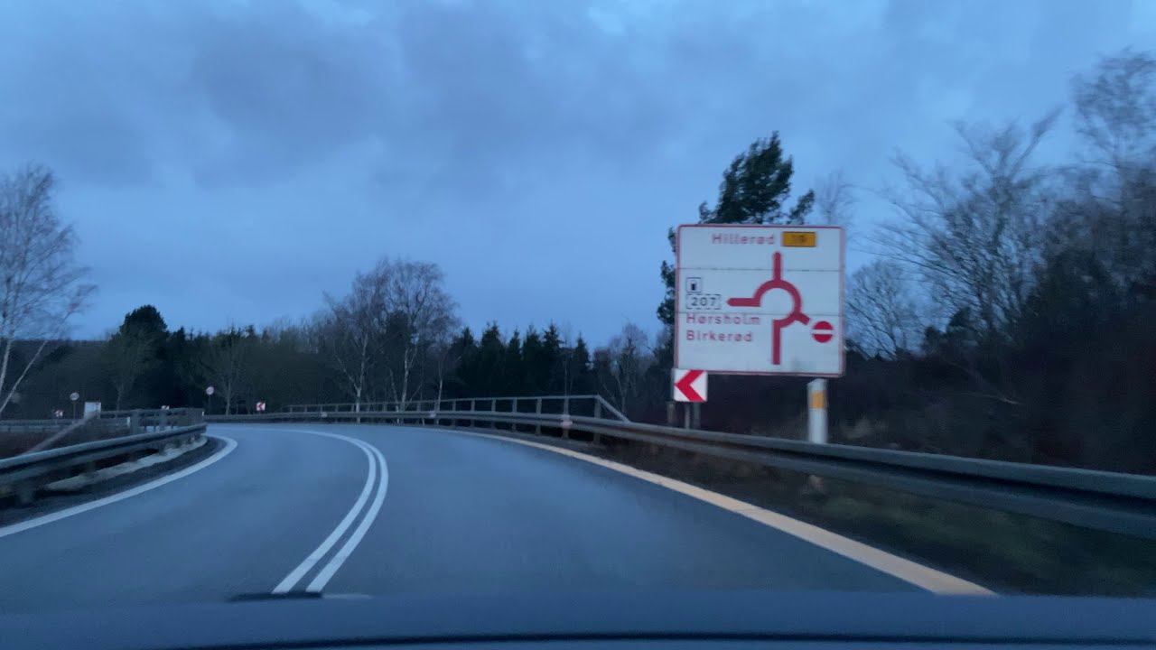 Early morning on the highway | 4K Dashcam Driving In Denmark 🇩🇰 |