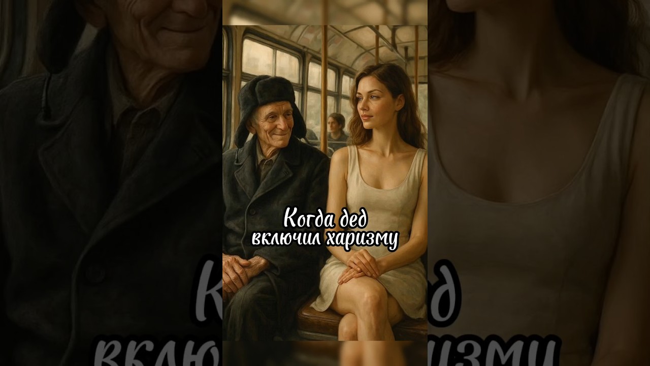 Что сделал дед в автобусе? Девушка в шоке! 🤯 #юмор #анекдоты