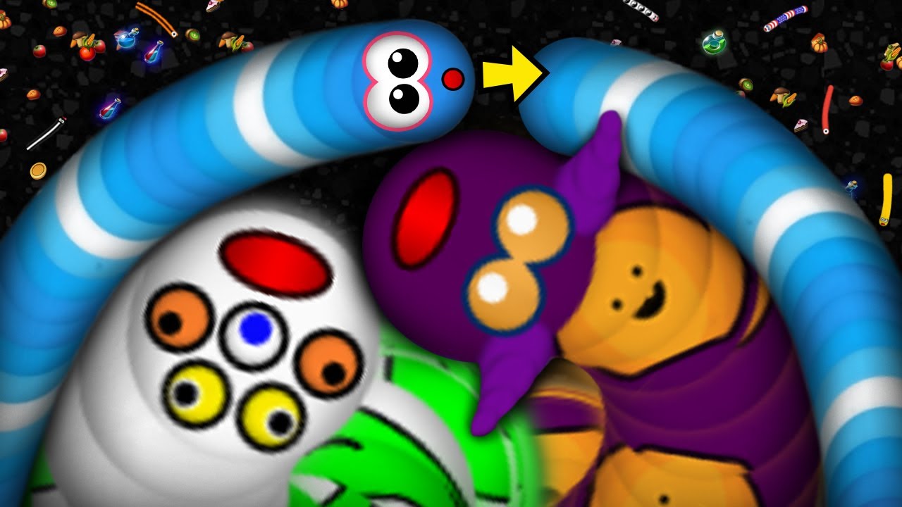 Worms Zone EXE &copy; 007 Epic Boss vs Bad Slither Snake io Best Troll Funny Moments 2021 [P1777369]