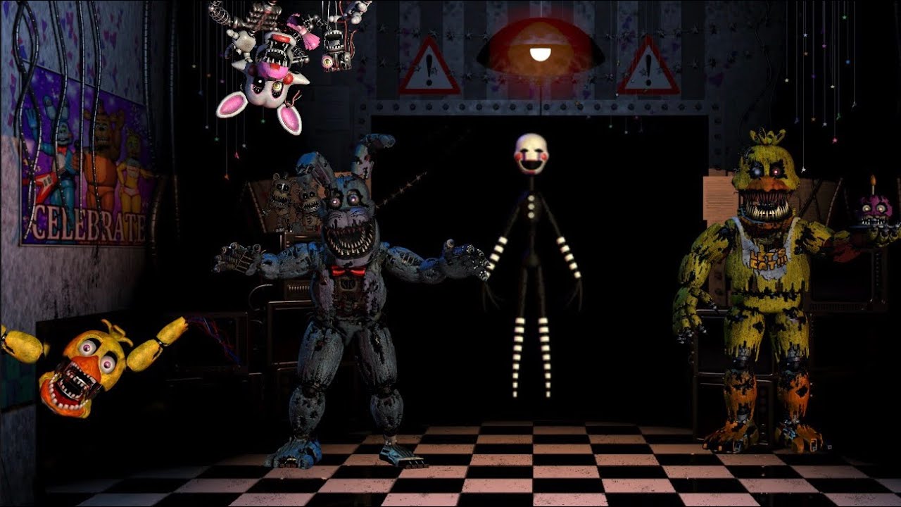 Playing fnaf 4 and fnaf 2