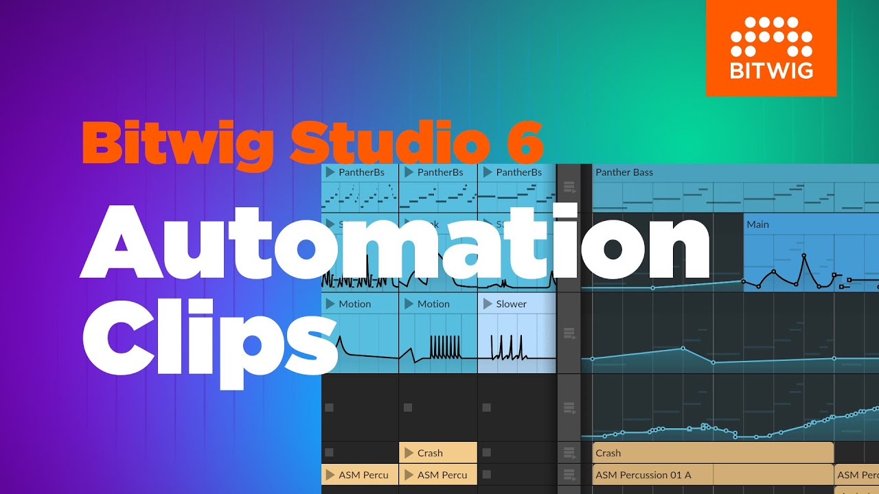 Клипы автоматизации – новое в Bitwig Studio 6