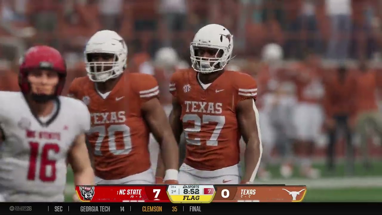 2046 Week 12: #1 NC State (10-0 [7-0]) @ Texas (5-5 [3-4])