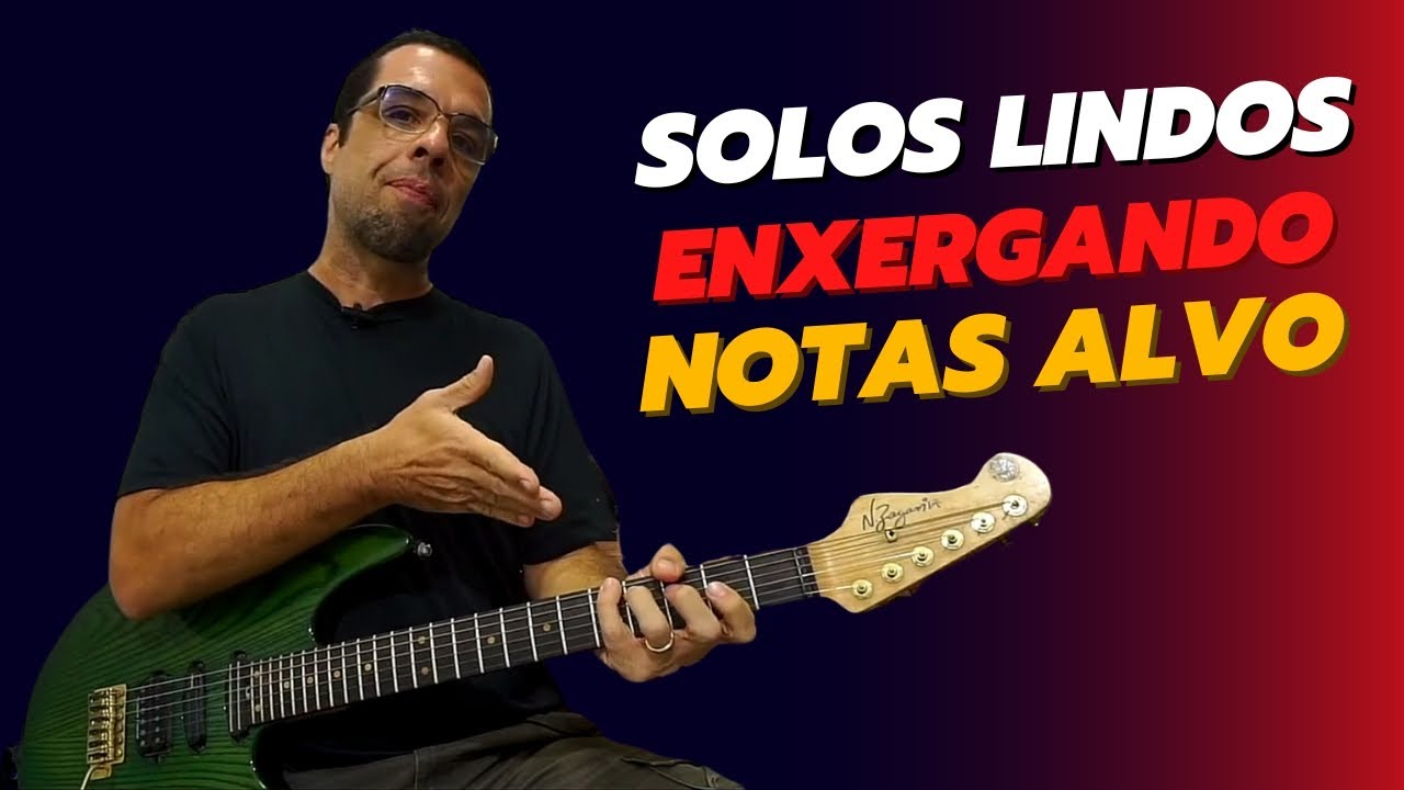 Crie SOLOS LINDOS com as NOTAS ALVO corretas #auladeguitarra #cursodeguitarra