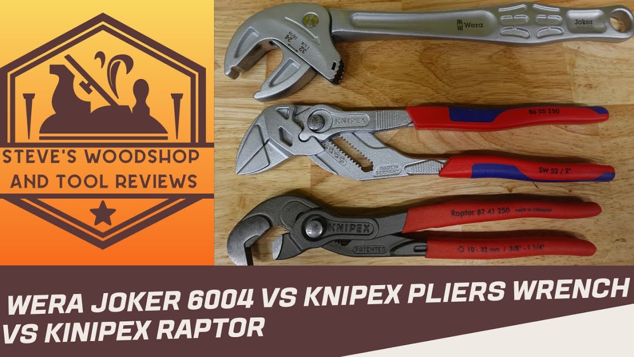 Testing the Wera Joker 6004 vs Knipex pliers wrench vs Knipex Raptor