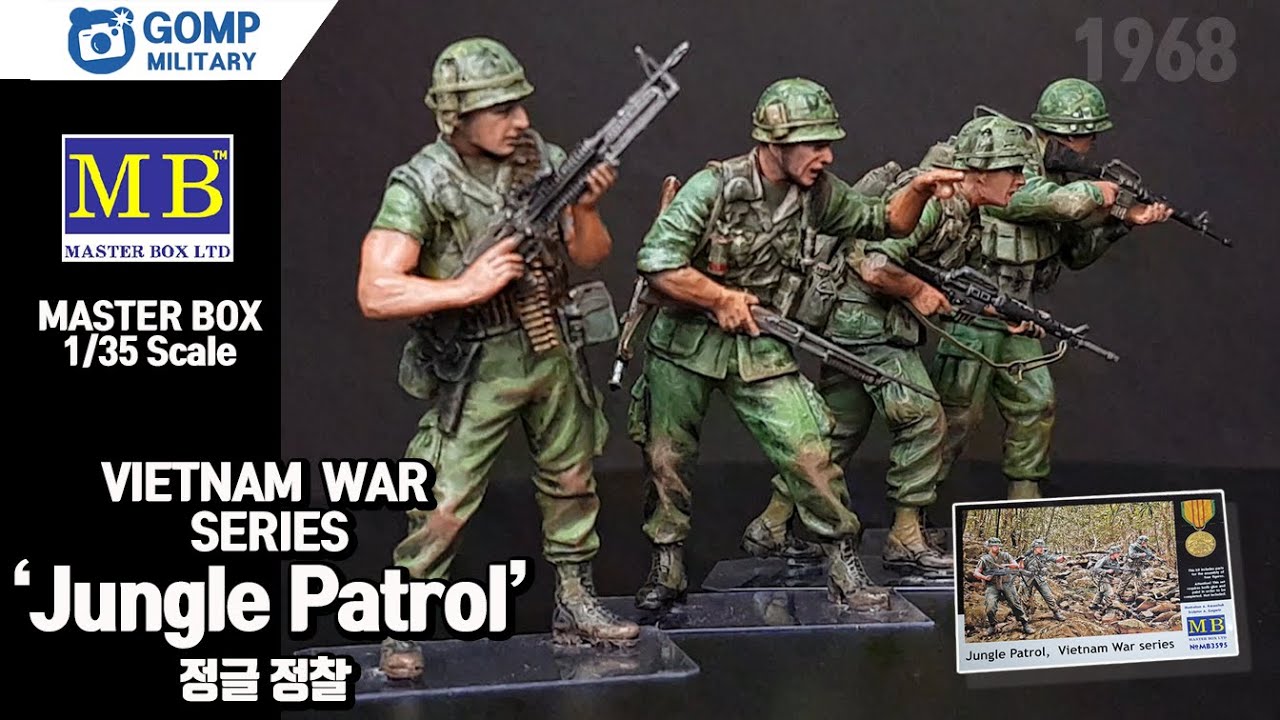 master box, jungle patrol, vietnam war [GOMP]  #프라모델 도색  1/35 military plamodel coloring