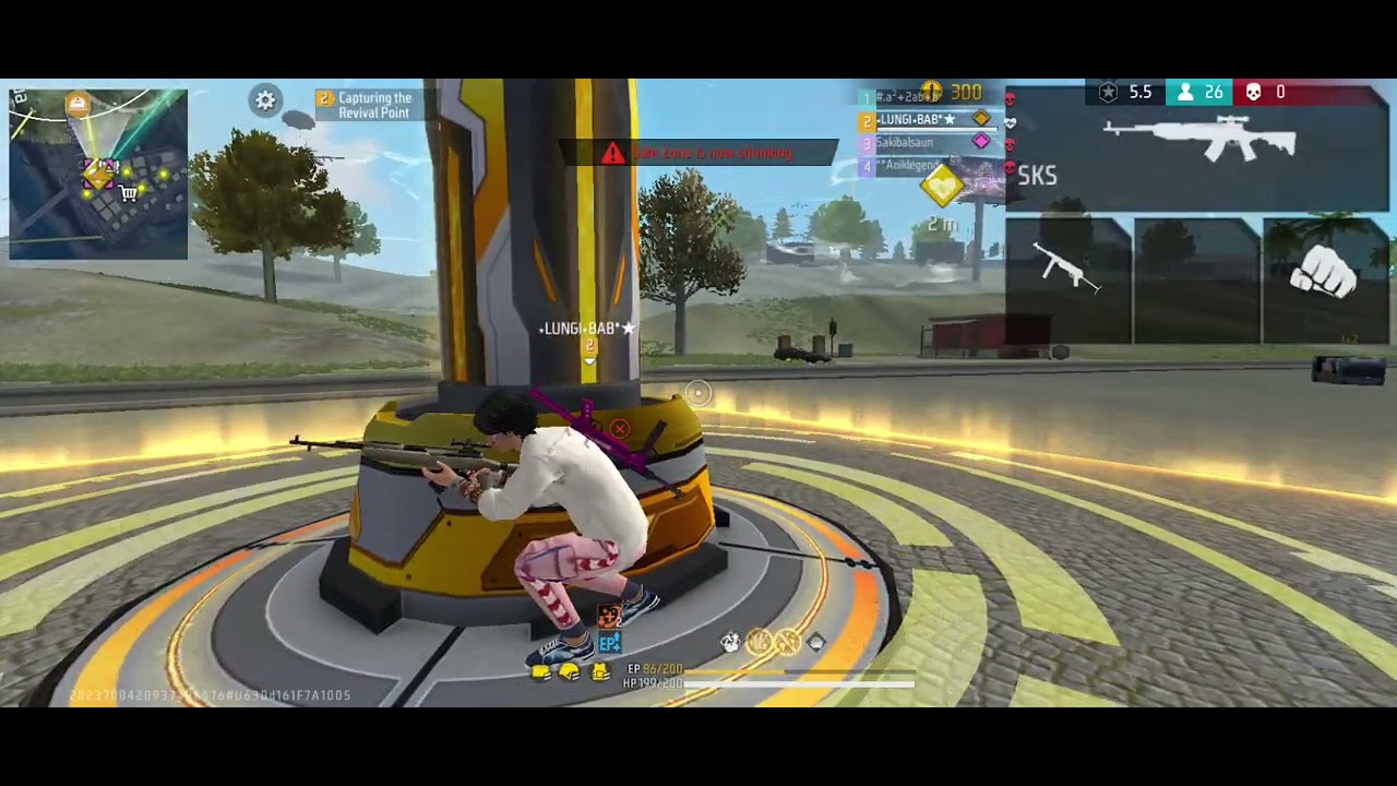 Free fire  sqard  game play ❤️