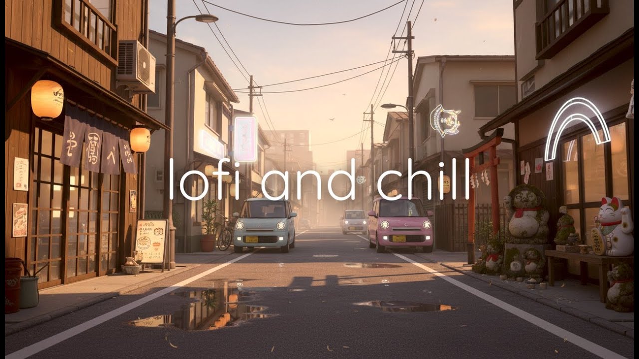 Cozy Lo-Fi Japanese Street Ambience for Study & Sleep (4K)