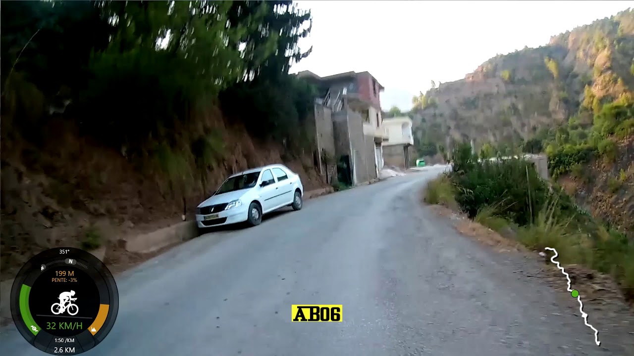 Balade à vélo Ighzer-ouftis à Darguina béjaia algerie gopro