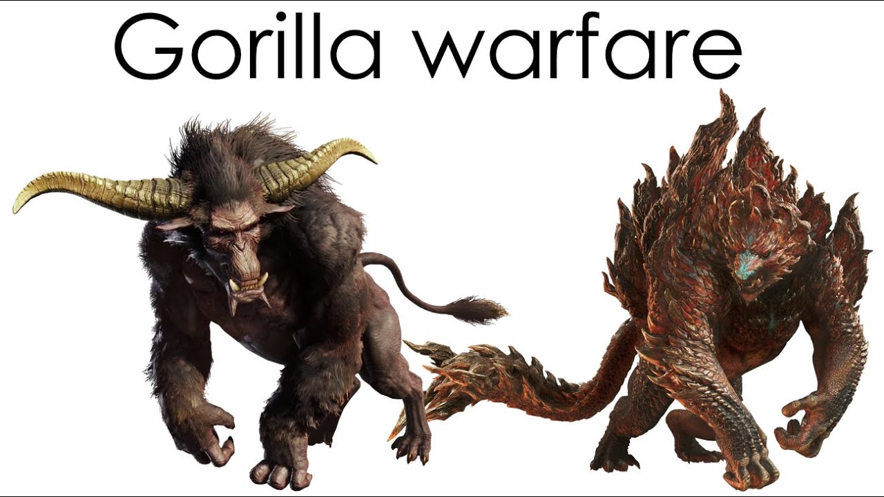 Fanged Beast ecology : Rajang and Ajarakan in Monster Hunter
