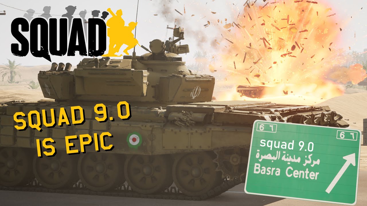 Squad 9.0 UE5 is EPIC | New Al-Basrah Map MAYHEM with IRANIAN TANK