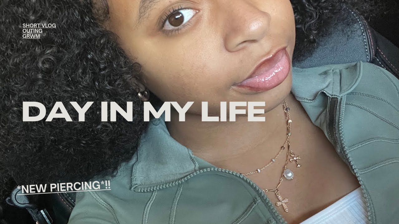 come spend the day with me!!|piercing!|lunch🍣|much more