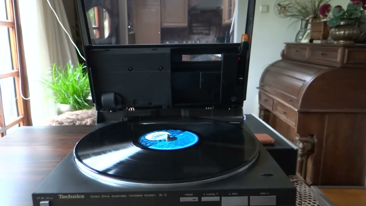 Technics SL5 direct drive automatic turntable system linear tracking tonearm Test