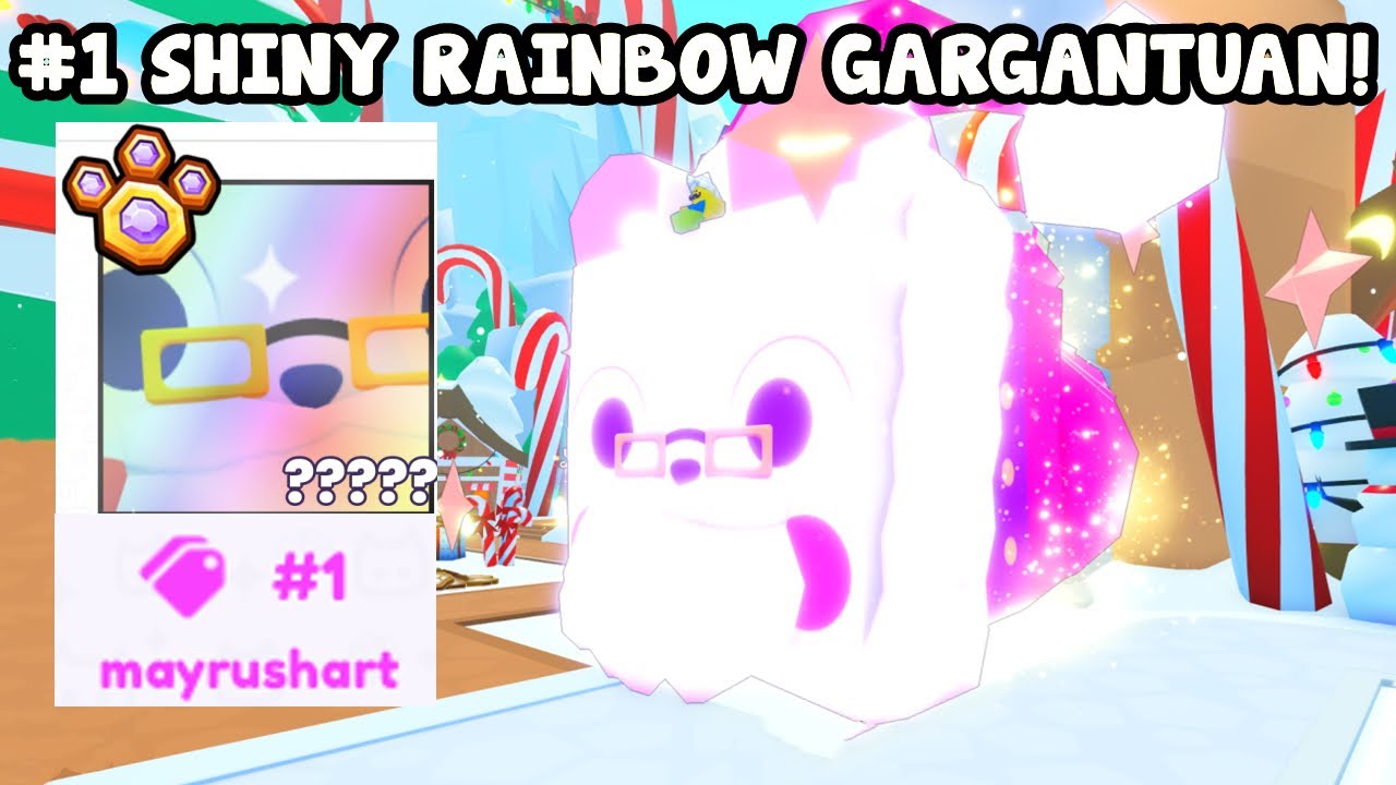 I HATCHED 1ST RAREST SHINY RAINBOW GARGANTUAN PET In Pet Simulator 99!