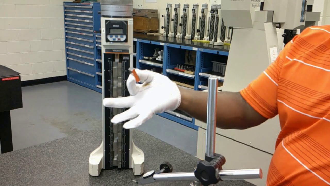 Fonctionnement d'un micrometre de hauteur