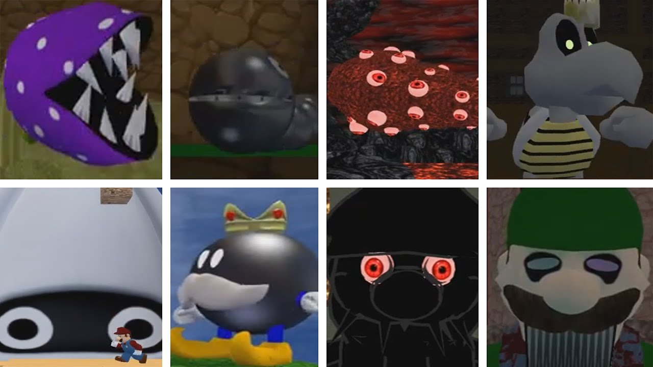 Super Mario Dolor - All Bosses & Ending