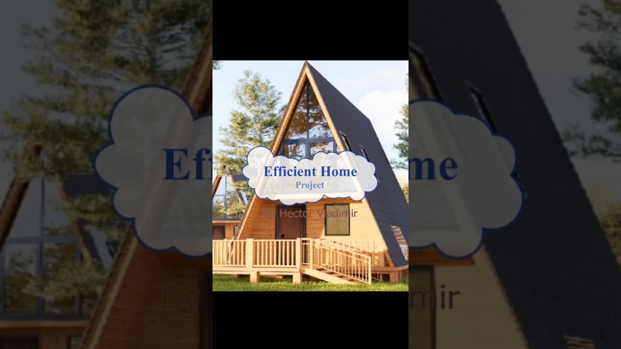 Efficient home project - sustainable do it yourself home - DIY tiny house #tinyhouse #tinyhome