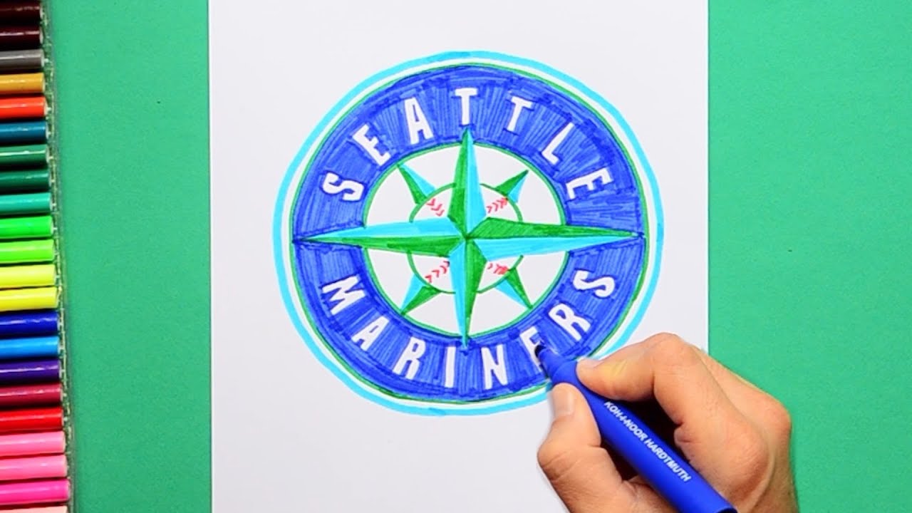 How to draw the Seattle Mariners [MLB Team]