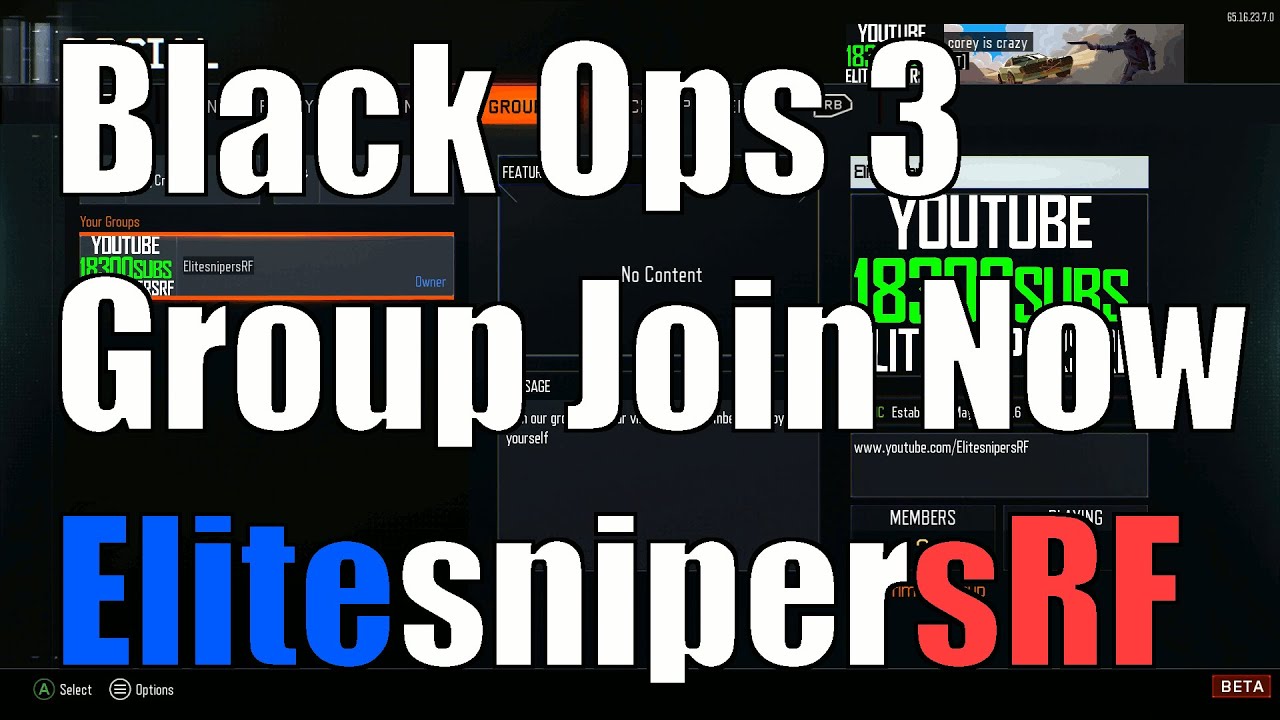 COD Black Ops 3 Multiplayer ElitesnipersRF NEW Group Join Now