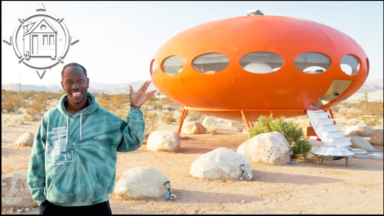Futuro Home Tour | His Tiny House looks like a UFO & it has people talking...