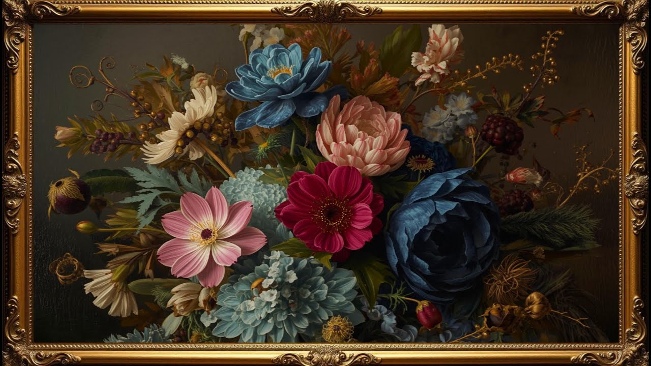 Vintage Delicate Mood Wallpaper Background | Ultra HD 4K | Framed Original Digital Art