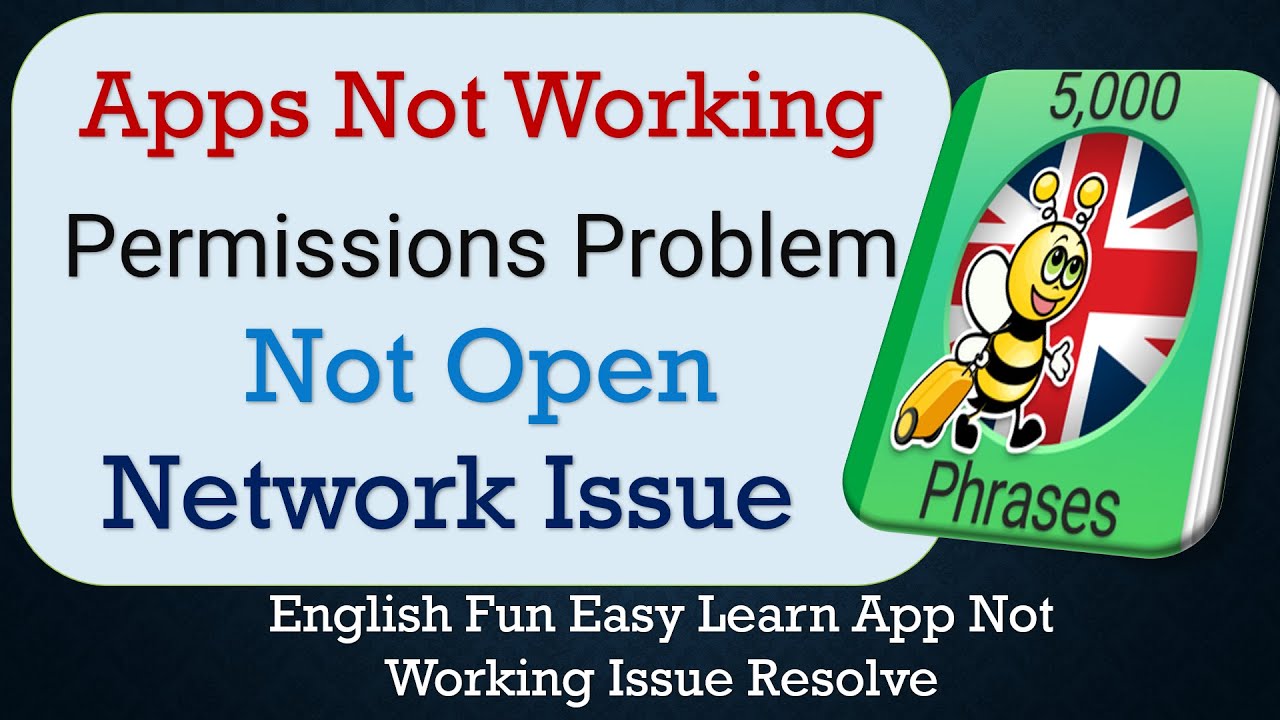 How To Fix English Fun Easy Learn App not working | Not Open | Space Issue | Permissions Issue