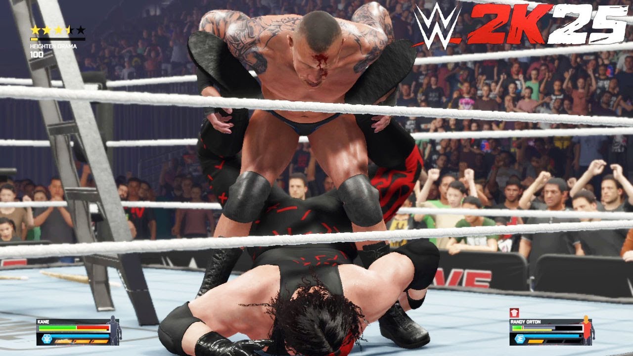 Randy Orton Vs Kane Extreme TLC Rules Match | WWE 2K25 | PC Gameplay