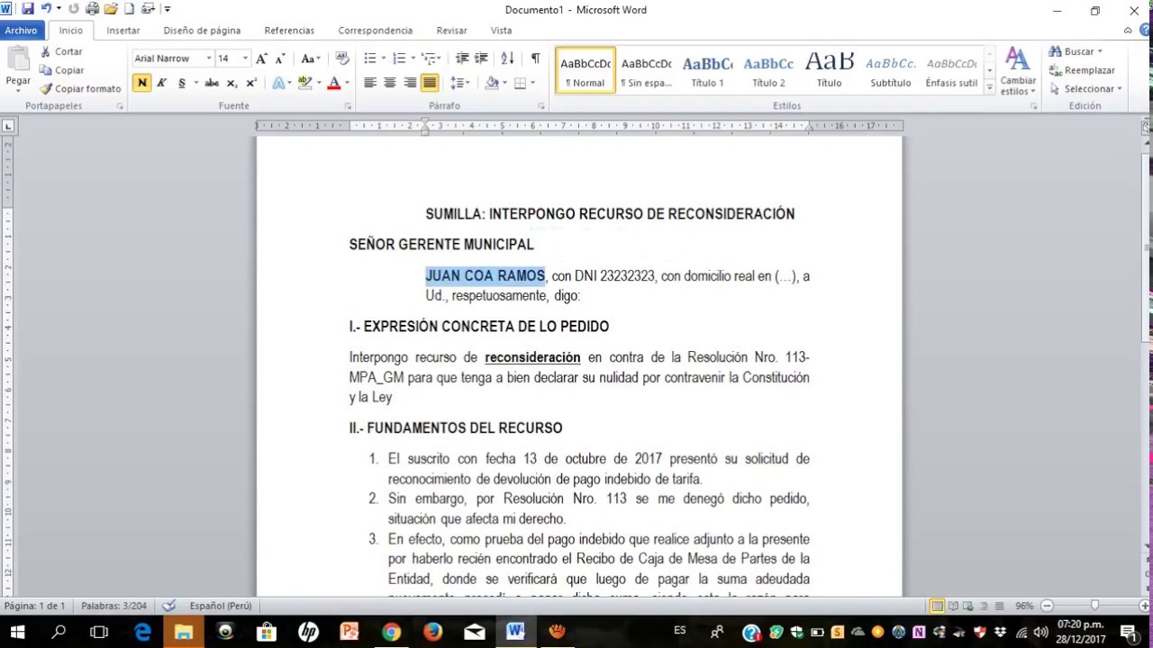 TUTORIAL CÓMO HACER RECURSO DE RECONSIDERACIÓN