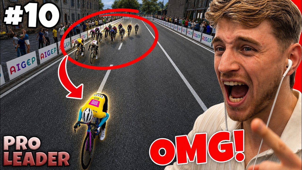 ЖУТКИЙ ЗАВАЛ приносит мне победу на этапе??? &mdash; Pro Leader #10 | Tour De France 2026 Game PS5