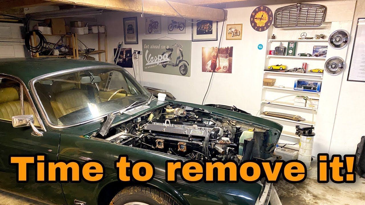 Removing the Broken Engine from My Daily Driven Jaguar XJ6 (Part 1)