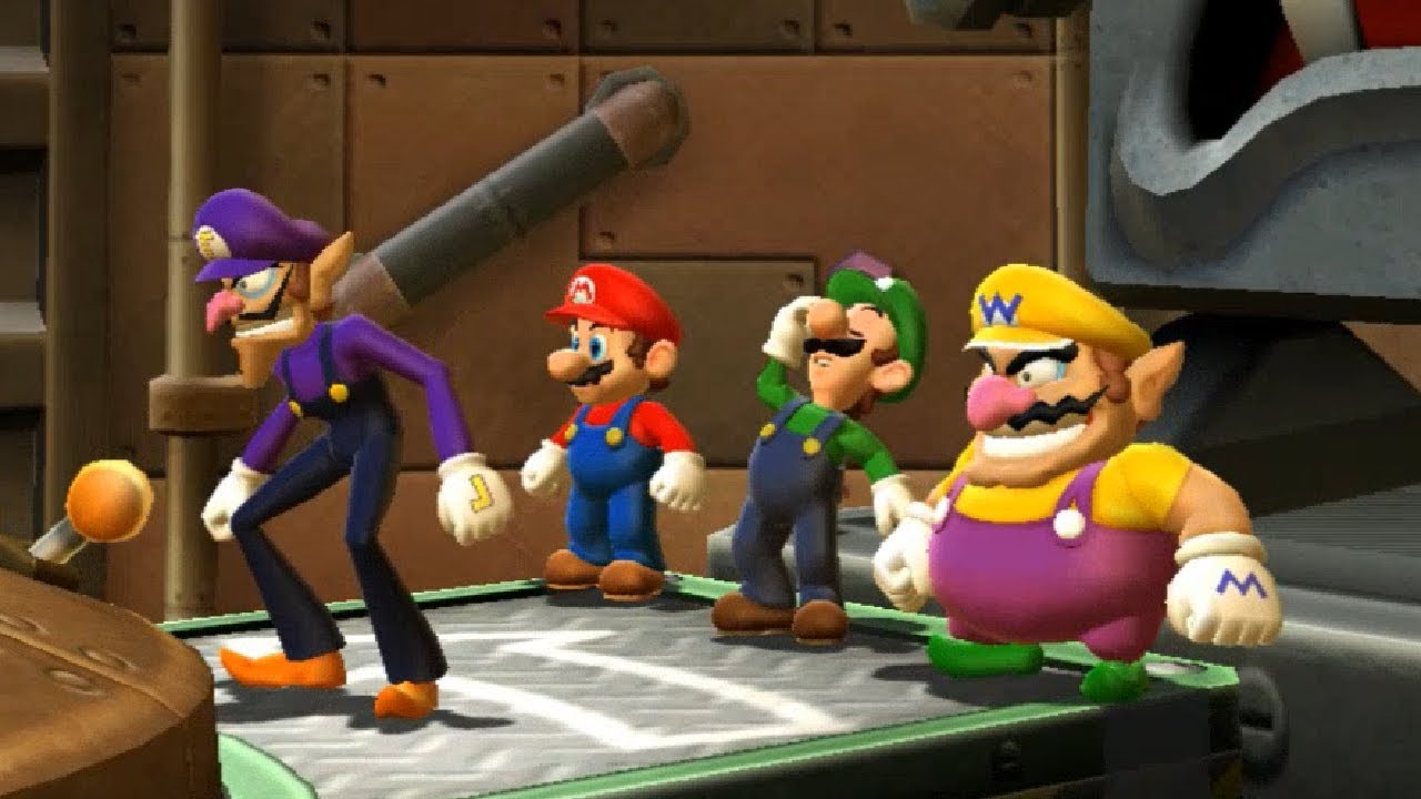 Mario Party 9 - Boss Rush - Mario vs Luigi vs Wario & WaLuigi | Cartoons Mee