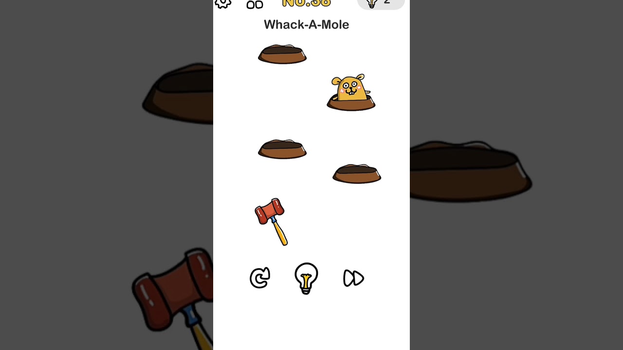 #Brainoutlevel38- whack-A-mole answer Brain out level 38