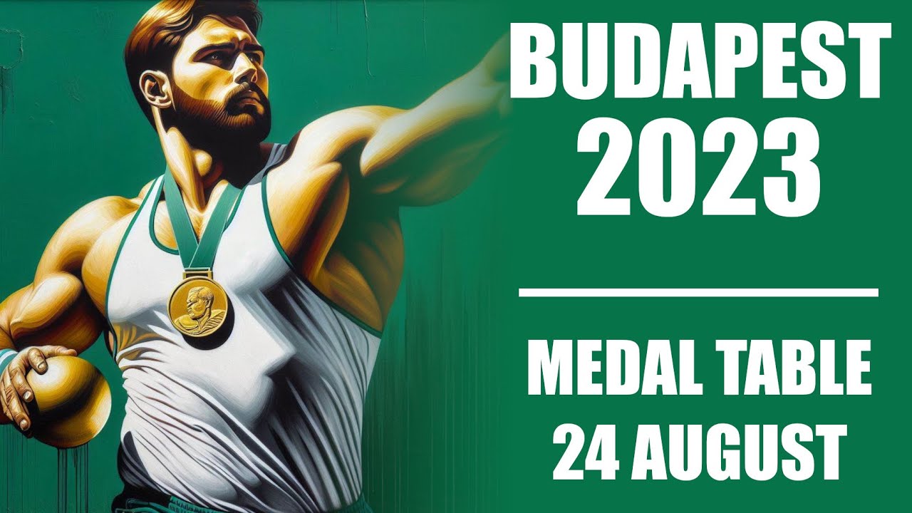 2023 World Athletics Championships Budapest | Medal Table Day 6 (24 August) #budapest23
