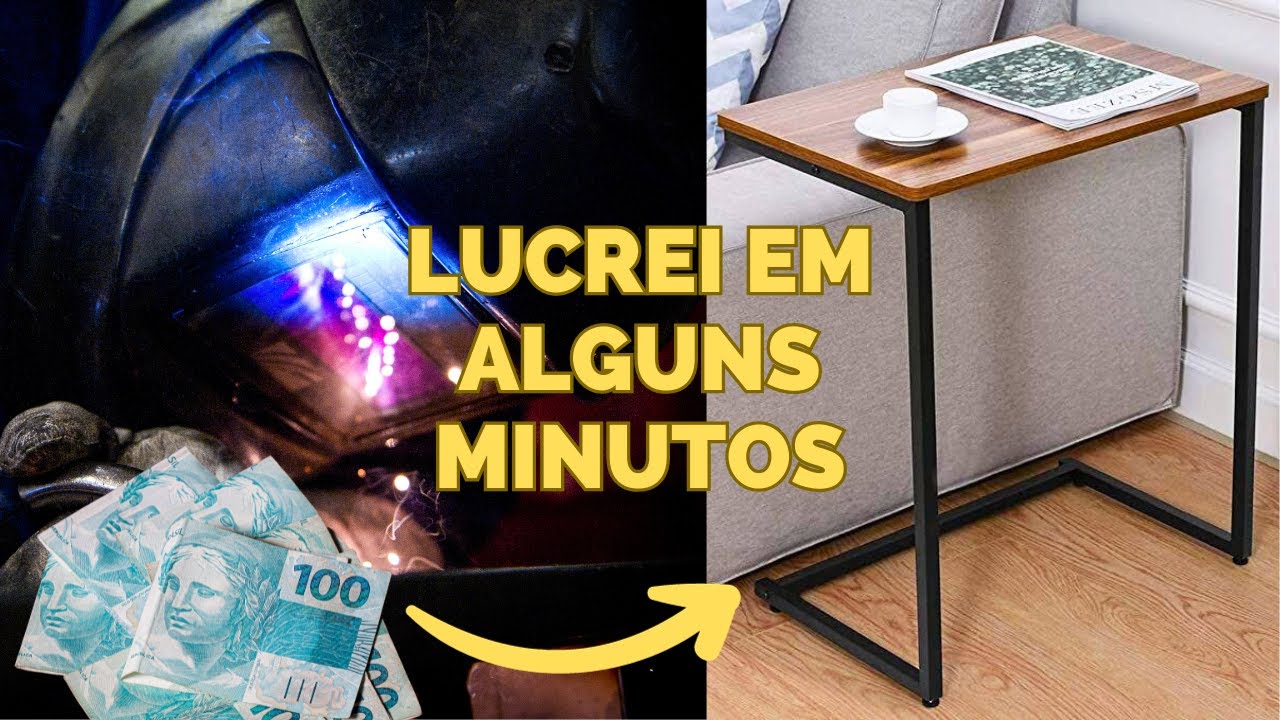Móvel industrial lucrativo, Aprenda o passo a passo de como fabricar uma mesinha industrial do zero!