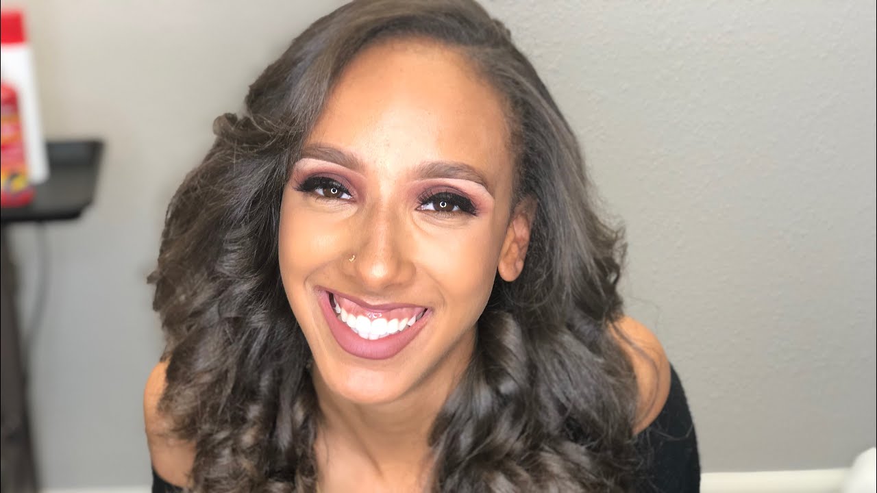 2019 Prom Glam Idea| Natural Hair + Makeup