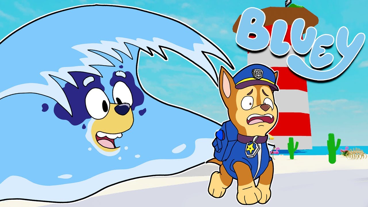 BLUEY se CONVIERTE en un TSUNAMI | Las Aventuras de BLUEY en ROBLOX!