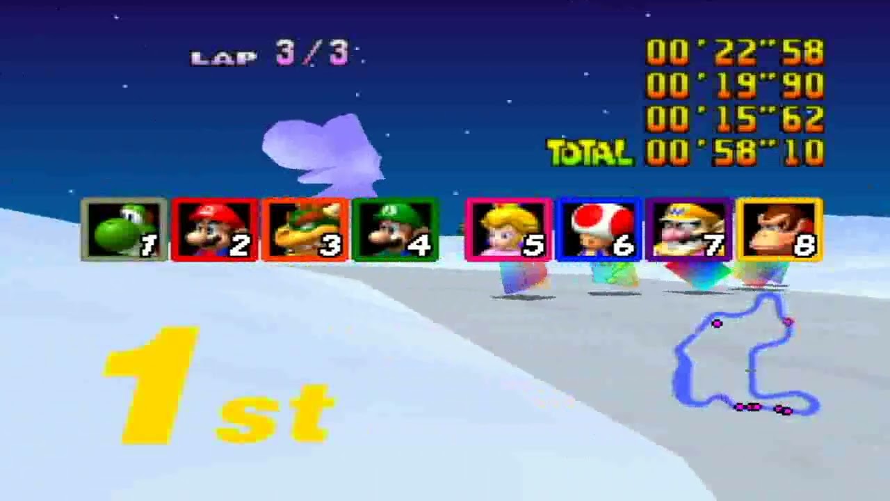 Mario kart 64-1000cc flying-part-02
