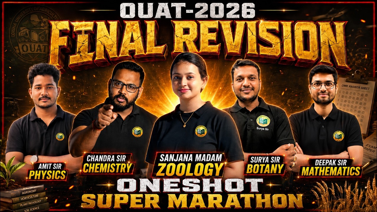 OUAT 2026 Final Revision Super Marathon | One Shot Full Syllabus Revision |