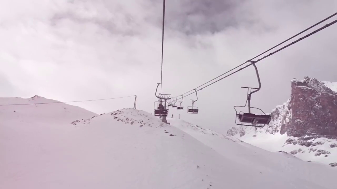 Doppelsesselbahn Lärmstange April 2017 / Hintertuxer Gletscher
