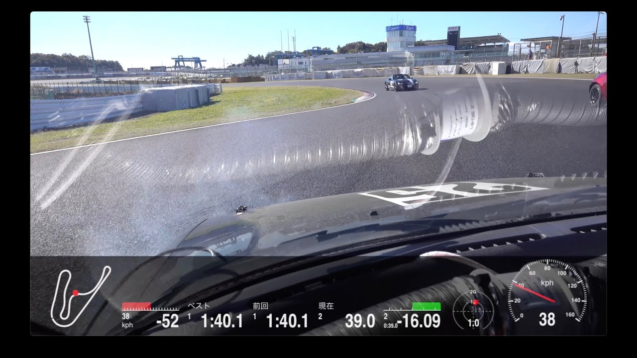 古いSタイヤでサーキットを走行するとスピンします。全然ダメだった。