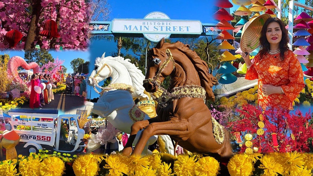Lễ Hội Hoa Flower Street Festival 2026 Garden Grove🌸 Historic Main Đông Nghẹt Người!