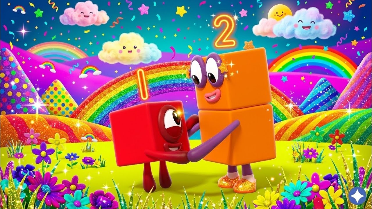 𝙽𝚞𝚖𝚋𝚎𝚛𝚋𝚕𝚘𝚌𝚔𝚜 Statisfiying Video - Looking For Numberblocks Adventure Rainbow Mountain ASMR