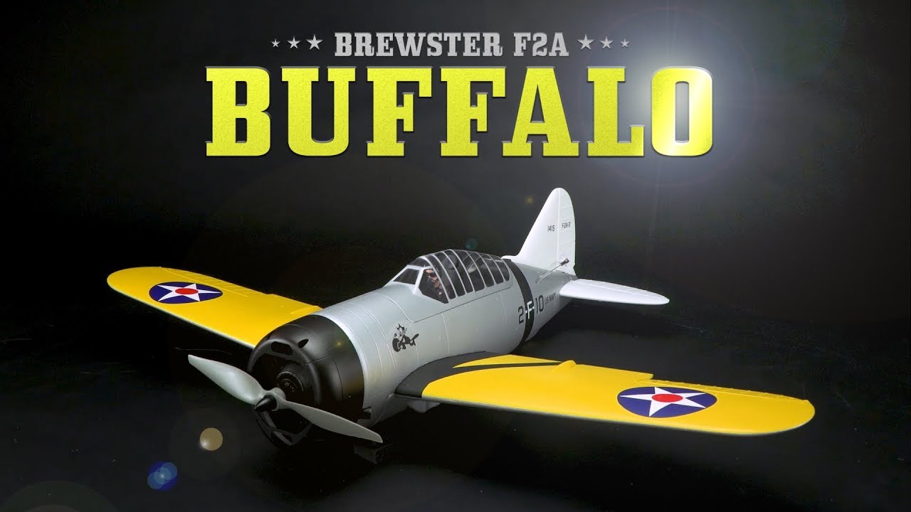 Durafly Brewster F2A Buffalo 920mm (36”) PNF (Pre-WW2 Scheme) - HobbyKing Product Video