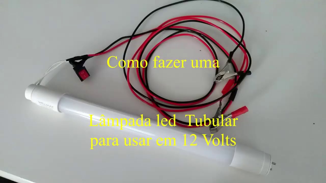 COMO FAZER LAMPADA LED 12V TUBULAR DE RECICLAGEM