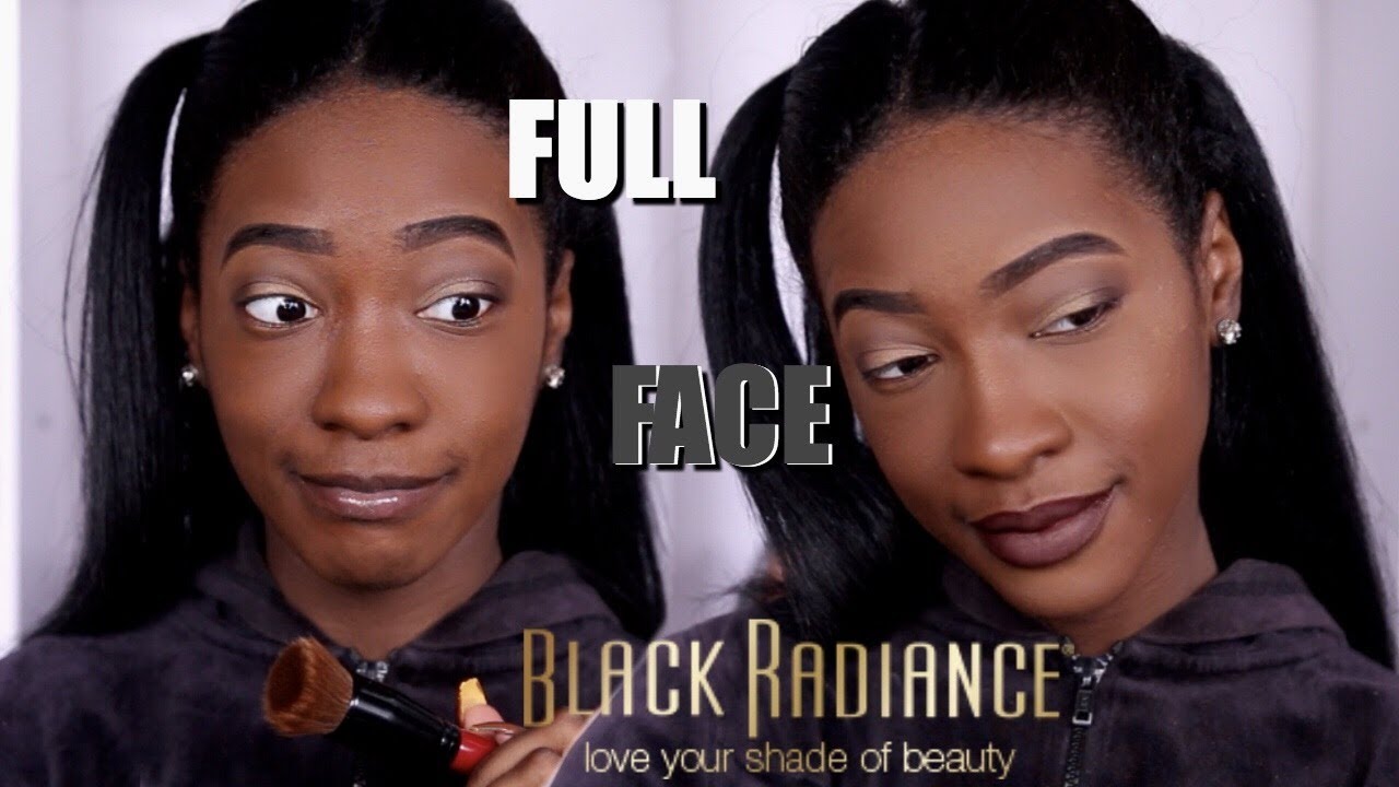Trying a FULL FACE of Black Radiance Makeup